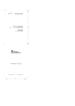 Texas Instruments TI-36X SOLAR Manuel utilisateur