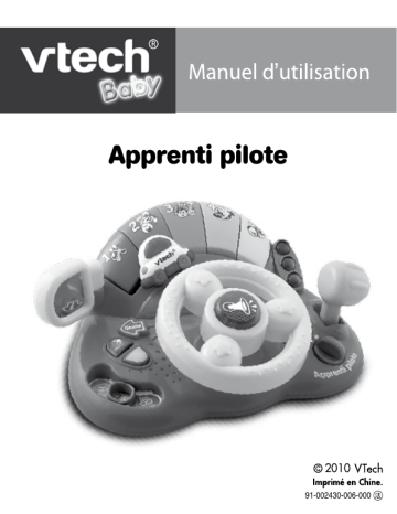 Manuel du propriétaire | VTech APPRENTI PILOTE Manuel utilisateur | Fixfr