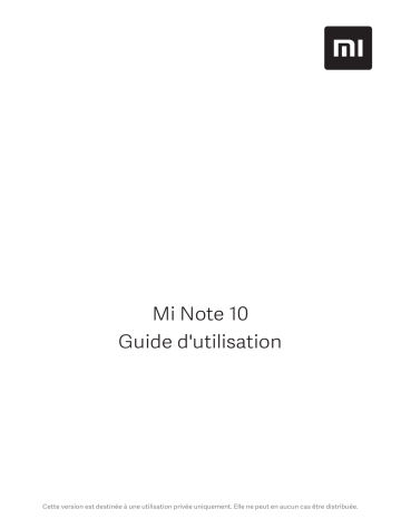 Mode d'emploi | Xiaomi Mi Note 10 Manuel utilisateur | Fixfr