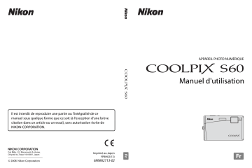 Mode d'emploi | Nikon Coolpix S60 Manuel utilisateur | Fixfr