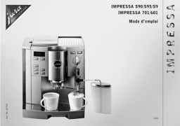 Jura IMPRESSA 601 Manuel utilisateur