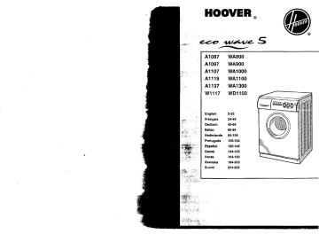 Manuel du propriétaire | Hoover A 1107 Manuel utilisateur | Fixfr