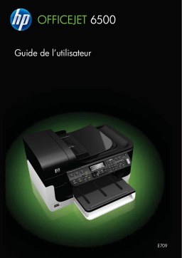 HP OFFICEJET 6500 E709N Manuel utilisateur