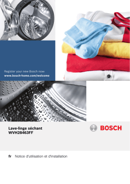 Bosch WVH28463FF Lave-linge séchant Manuel utilisateur