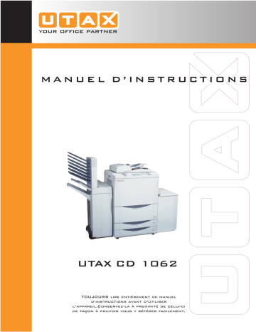 Mode d'emploi | Utax CD 1062 Copy System Manuel utilisateur | Fixfr
