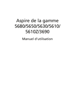 Acer Aspire 5650 Manuel utilisateur