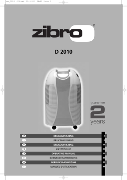 Zibro D 2010 Manuel utilisateur