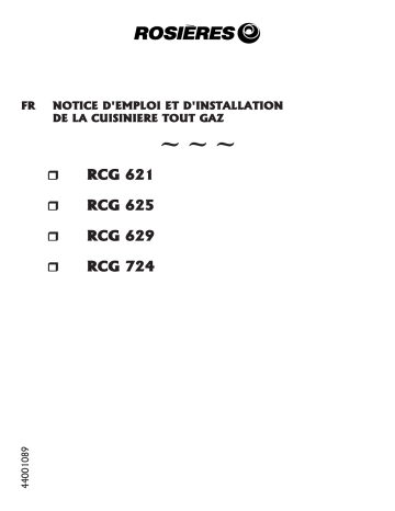 Manuel du propriétaire | ROSIERES RCM6071RB Manuel utilisateur | Fixfr