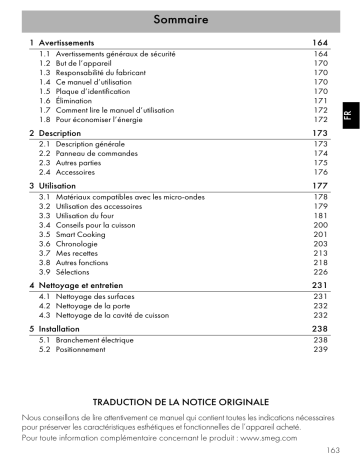 Manuel du propriétaire | Smeg SF4606WMCNX Manuel utilisateur | Fixfr