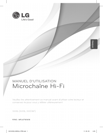 LG XA16 Manuel du propriétaire | Fixfr