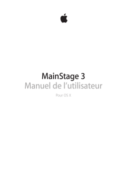 Apple MainStage 3 Mode d'emploi