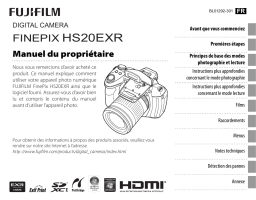 Fujifilm HS22EXR Camera Manuel du propriétaire