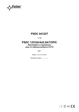 Pulsar PSDC04122T - v1.0 Manuel utilisateur