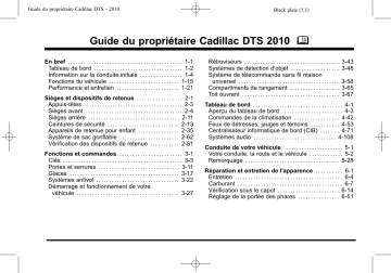 Cadillac DTS Manuel du propriétaire | Fixfr