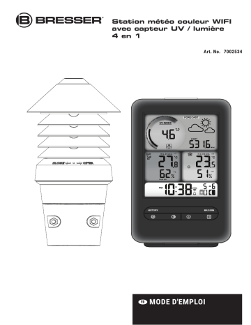 Manuel du propriétaire | Bresser WI-FI Colour Weather Station Manuel utilisateur | Fixfr