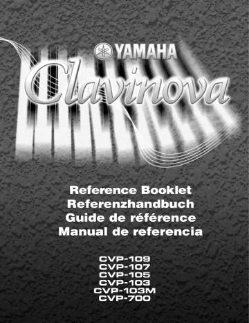 Manuel du propriétaire | Yamaha CVP-103M Manuel utilisateur | Fixfr