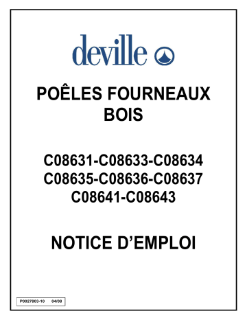 Manuel du propriétaire | DEVILLE C08641 Manuel utilisateur | Fixfr