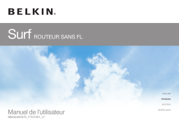 Belkin SURF ROUTEUR SANS FIL #F7D1301ED Manuel utilisateur