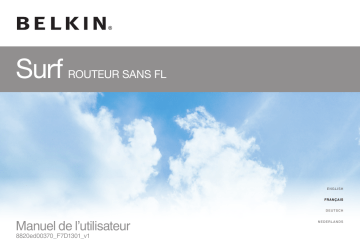 Manuel du propriétaire | Belkin SURF ROUTEUR SANS FIL #F7D1301ED Manuel utilisateur | Fixfr