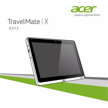 Manuel du propriétaire | Acer TRAVELMATE X313-M-5333Y4G12AS Manuel utilisateur | Fixfr