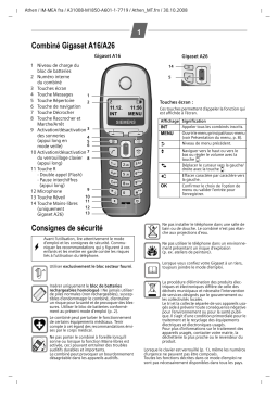 Siemens Gigaset A16 Manuel utilisateur