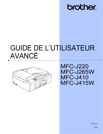 Manuel du propriétaire | Brother MFC-J265W Manuel utilisateur | Fixfr