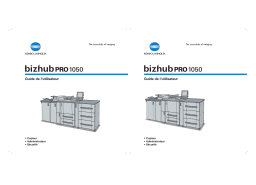 Konica Minolta BIZHUB PRO 1050 Manuel utilisateur