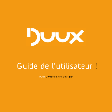 Manuel du propriétaire | Duux Ultrasonic air humidifier Manuel utilisateur | Fixfr