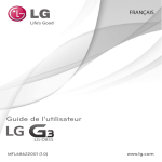 LG S&eacute;rie D855 Manuel utilisateur
