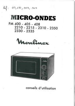 Moulinex FM408 Manuel utilisateur