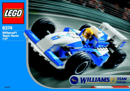 Lego 8374 WilliamsF1 Team Racer 1:27 Manuel utilisateur