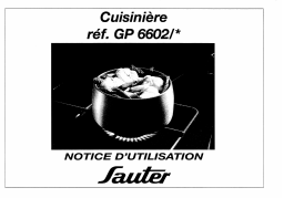 sauter GP6602 Manuel utilisateur