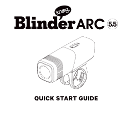 Knog BLINDER ARC 5.5 Manuel utilisateur