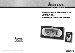 Hama 00087672 "EWS-700" Electronic Weather Station Manuel utilisateur
