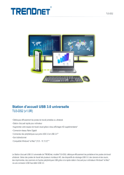 Trendnet RB-TU3-DS2 Universal USB 3.0 Docking Station Fiche technique