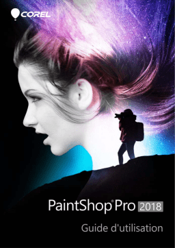 Corel PaintShop Pro 2018 Manuel utilisateur