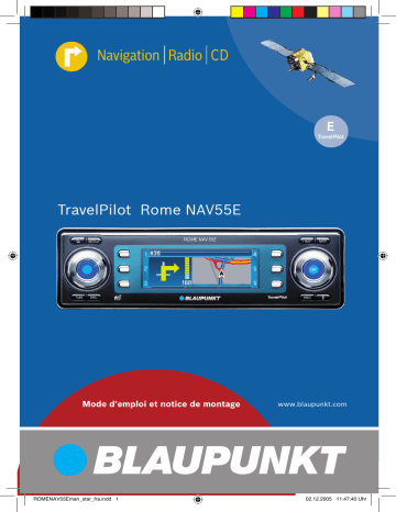 Manuel du propriétaire | Blaupunkt TRAVELPILOT ROME NAV55E Manuel utilisateur | Fixfr