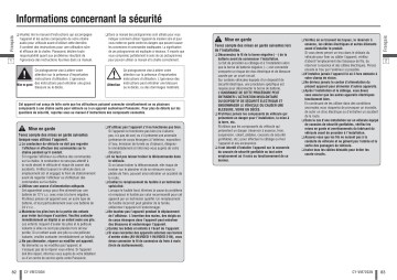 Manuel du propriétaire | Panasonic CY-VM7203N Manuel utilisateur | Fixfr