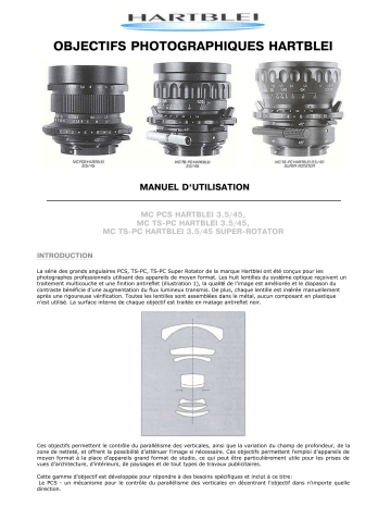 Manuel du propriétaire | HARTBLEI MC TS-PC 3.5-45 Manuel utilisateur | Fixfr