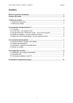 Point of View ProTab 26 Android 4.1 Mode d'emploi
