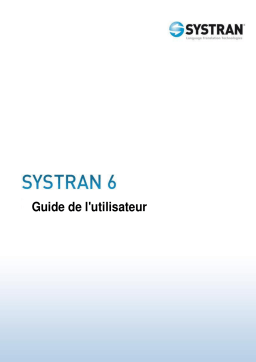 SYSTRAN 6.0 Manuel utilisateur