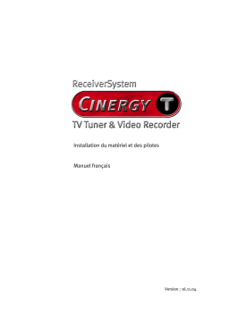 Terratec CINERGY T2 HARDWARE MANUAL Manuel utilisateur