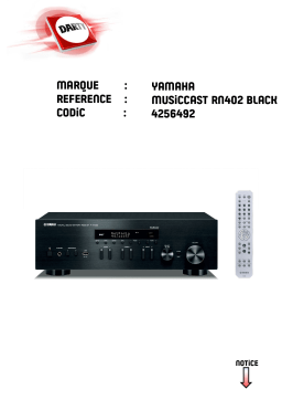 Yamaha MUSICCAST R-N402DMUSICCAST RN402 Manuel utilisateur