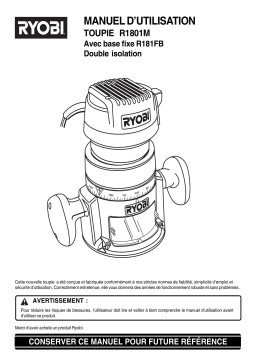 Ryobi R1801M Manuel utilisateur