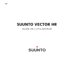 Suunto Vector HR Manuel utilisateur