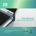 ZTE MF633R Cl&eacute; 3G+ Guide D&eacute;marrage Rapide + AI Chat