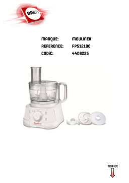 Moulinex FP512100 MASTERCHEF 5000FP542110 DOUBLE FORCE COMPACTFP545510 DOUBLE FORCE COMPACT Manuel utilisateur