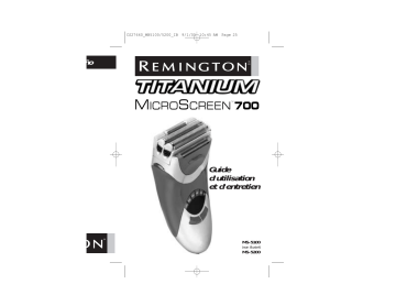 Manuel du propriétaire | Remington MS-5100 Manuel utilisateur | Fixfr