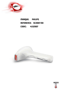 Philips SC2007/00 LUMEA PRESTIGE Manuel utilisateur