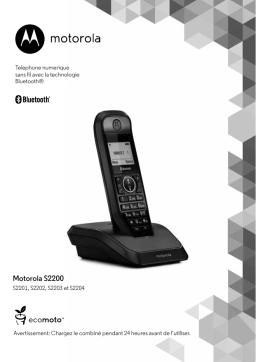 Motorola S2204 Manuel utilisateur
